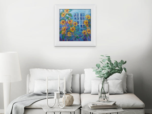 Sunflowers By Window
