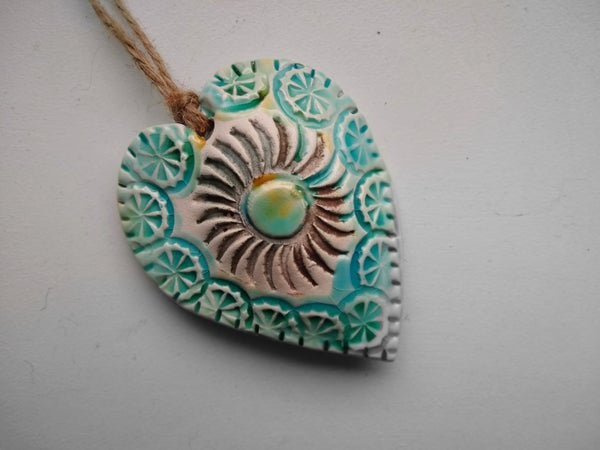 Raku Ceramic Hearts