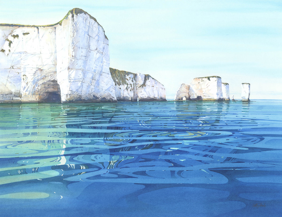 Evening View, Old Harry (Limited Edition Print)