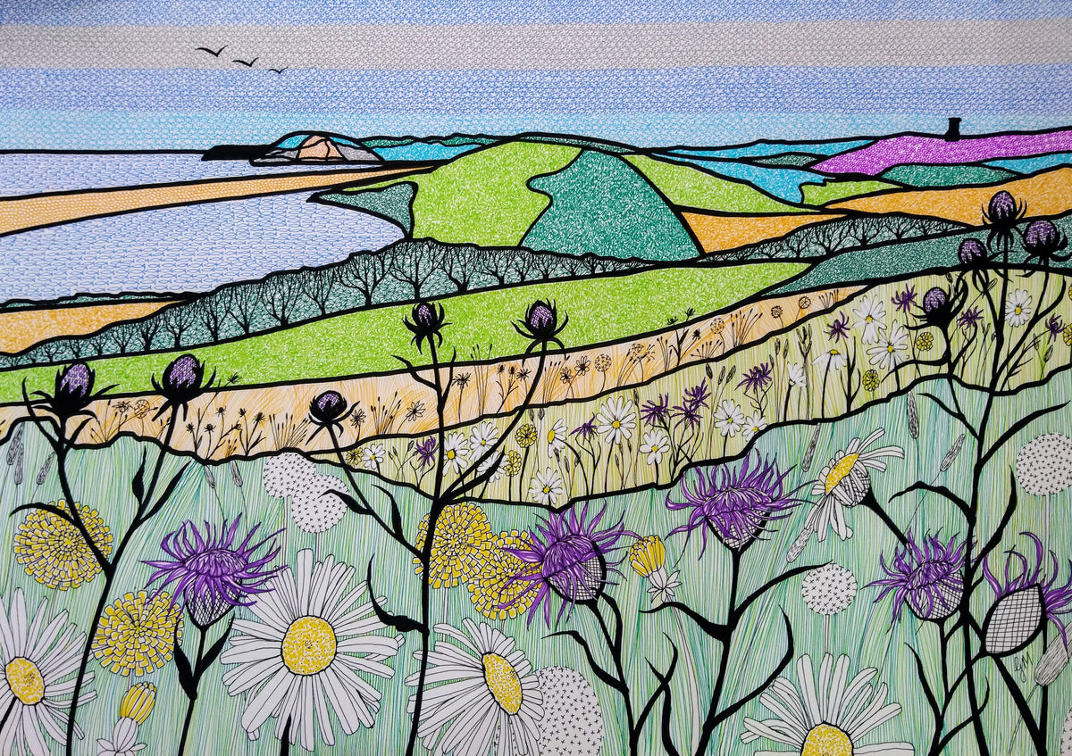 Flower Meadow Over the Fleet (Limited Edition Print)