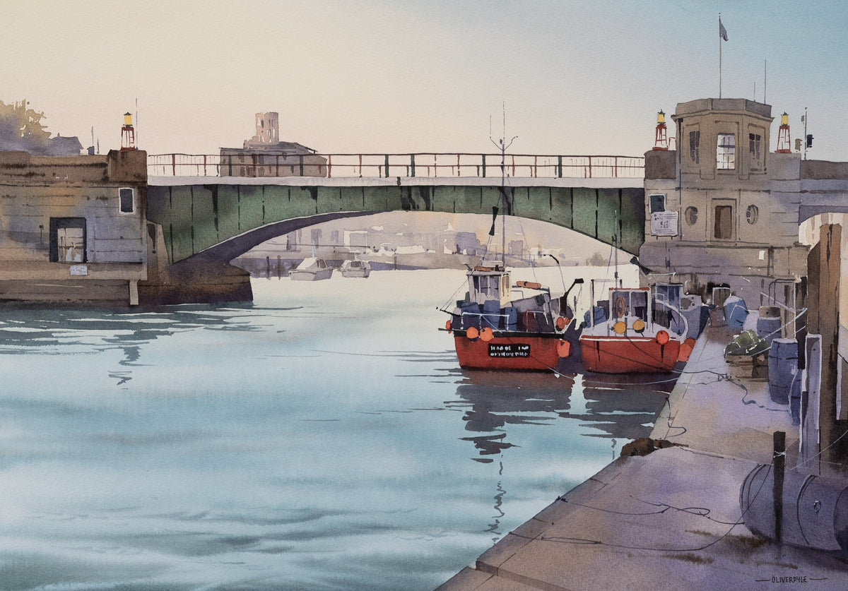 A Bright Evening, Town Bridge