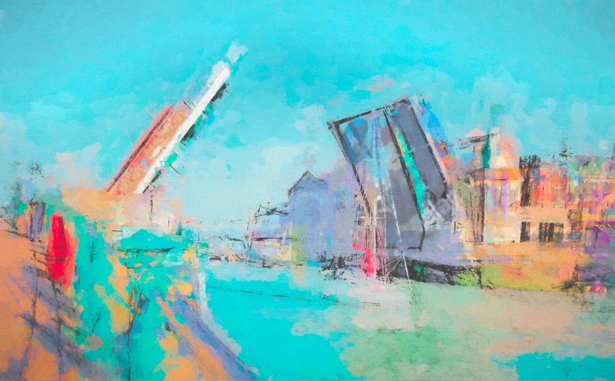 Weymouth Harbour Bridge Mid Summer (Print)
