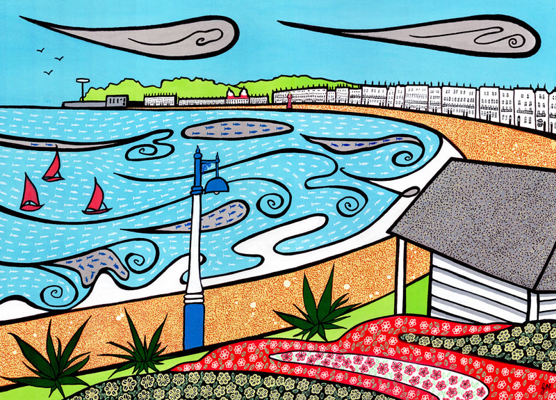 A Blustery Day in Weymouth Bay (Limited Edition Print)