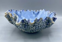 Convoluted Blue/Mauve Bowl