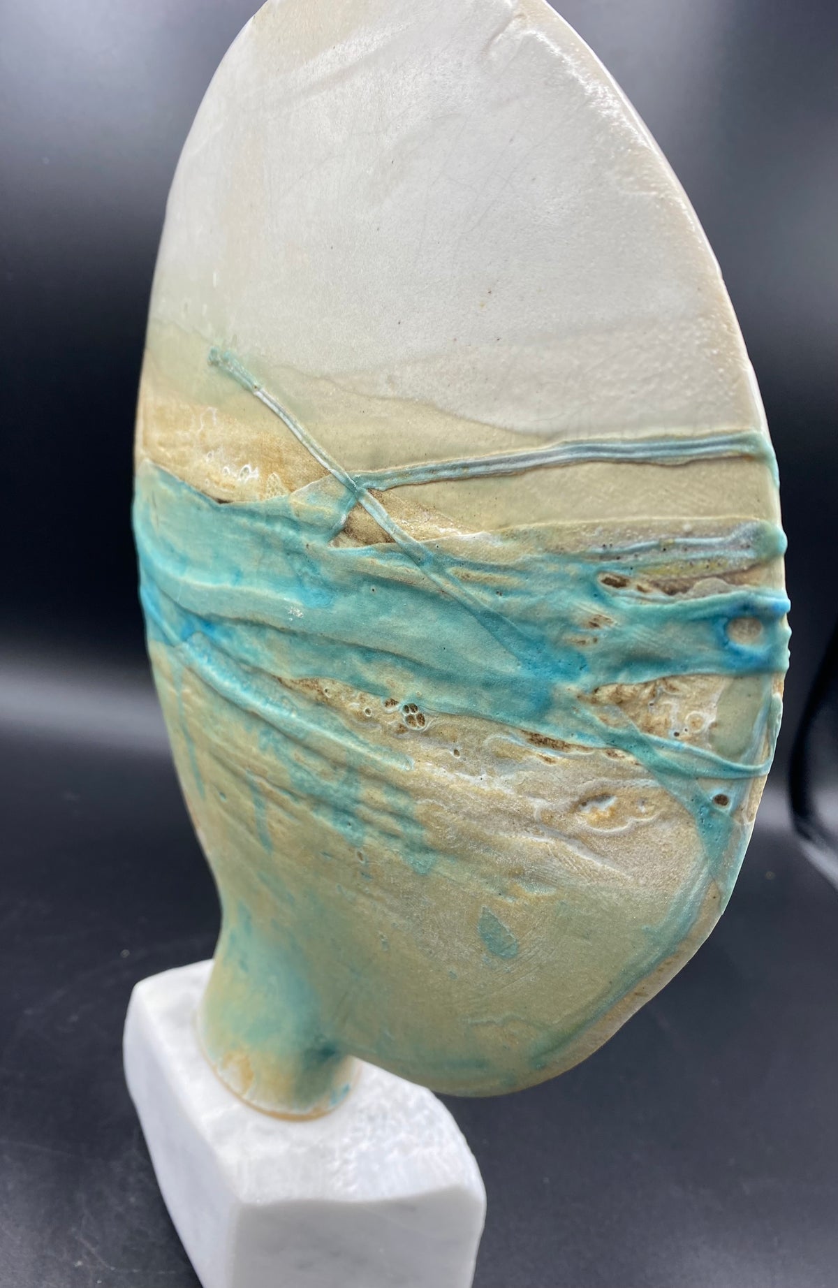 Ikebana Sculpture on Marble