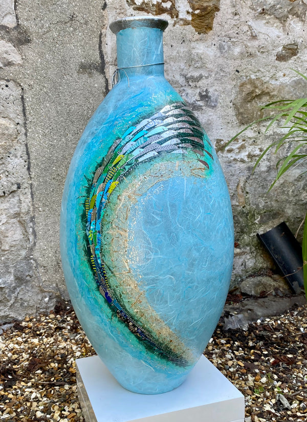 Tall Fat Bottle Vase
