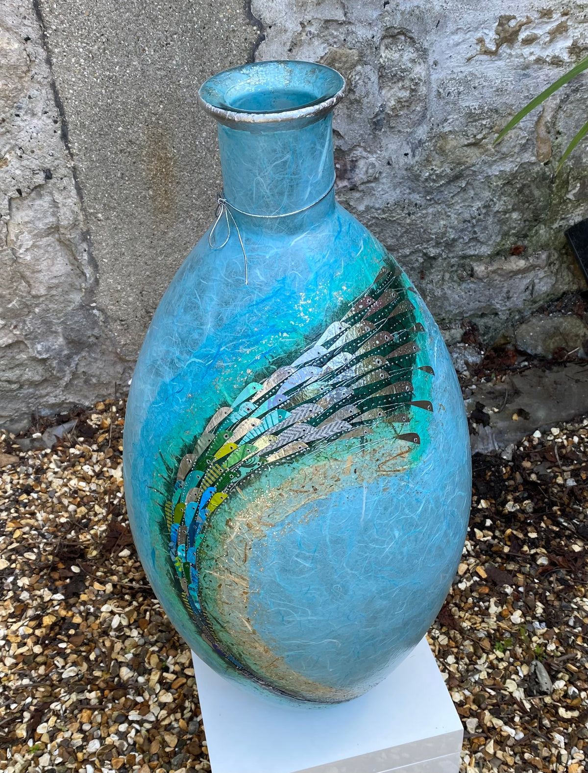 Tall Fat Bottle Vase