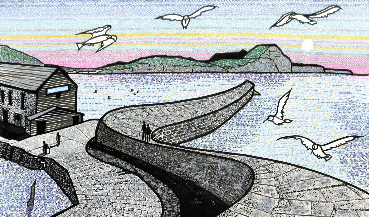 Early Morning at the Cobb, Lyme Regis