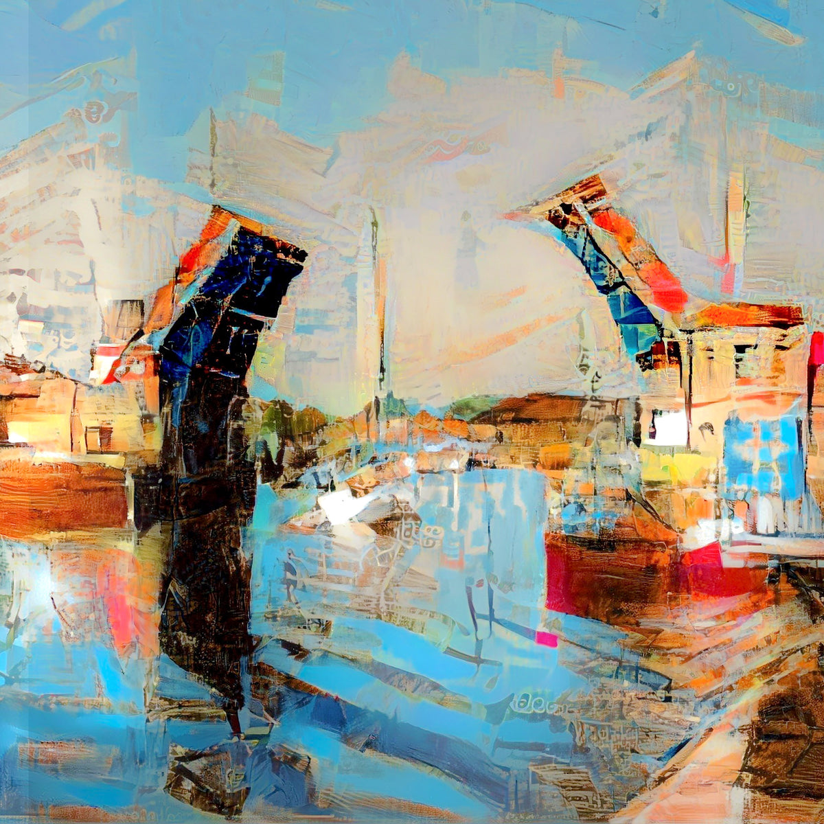 Weymouth Bridge - Square (Print)