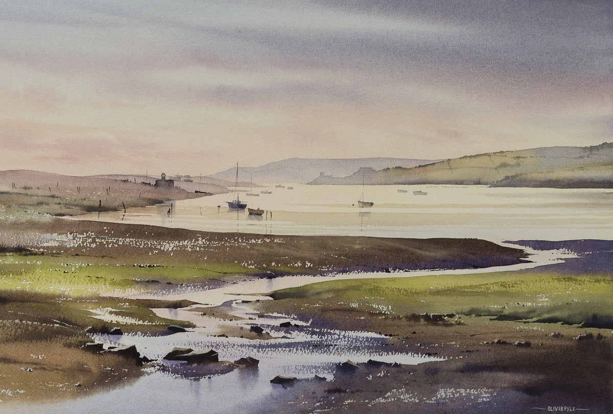 Winter Sunset, Fleet Lagoon