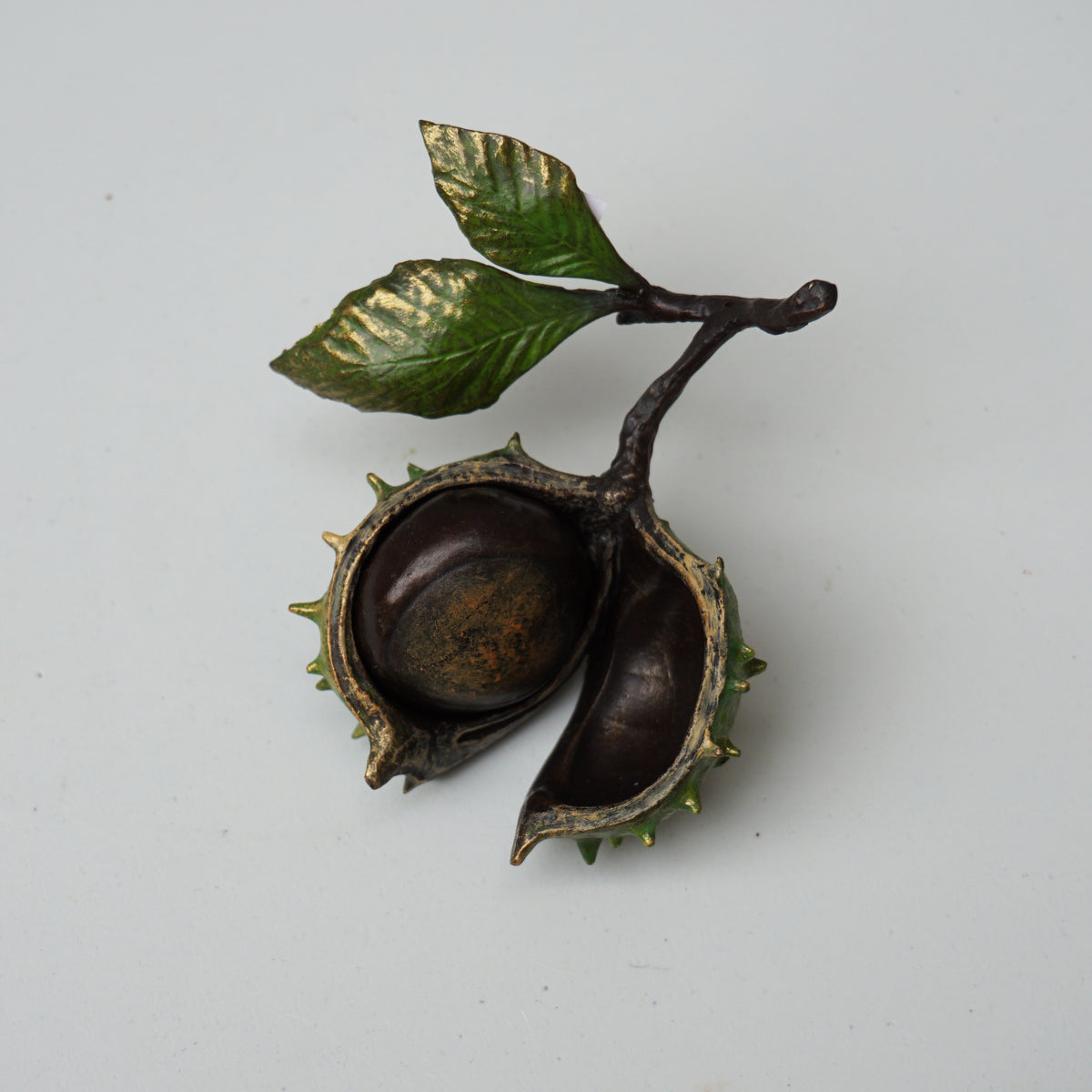 Conker - Hand-Painted Bronze
