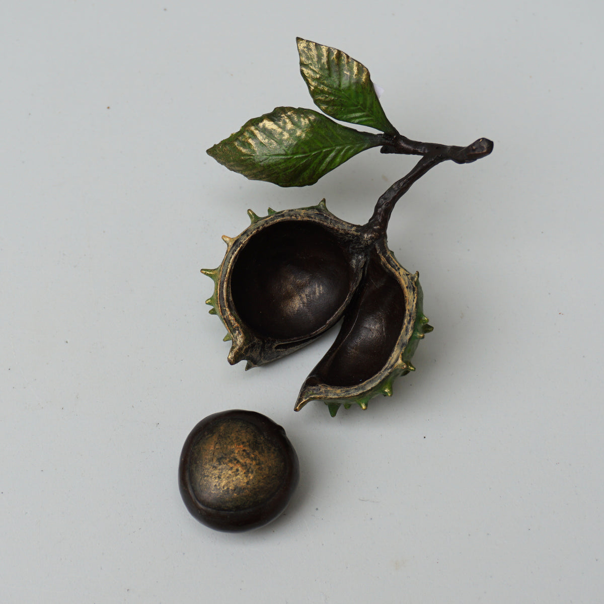 Conker - Hand-Painted Bronze