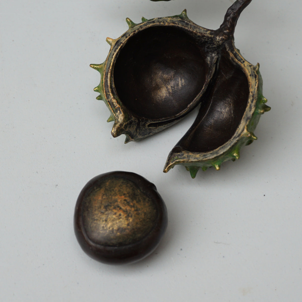 Conker - Hand-Painted Bronze