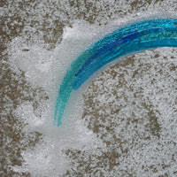 Large Wave on a Wood Base