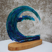 Glass Wave With Fish