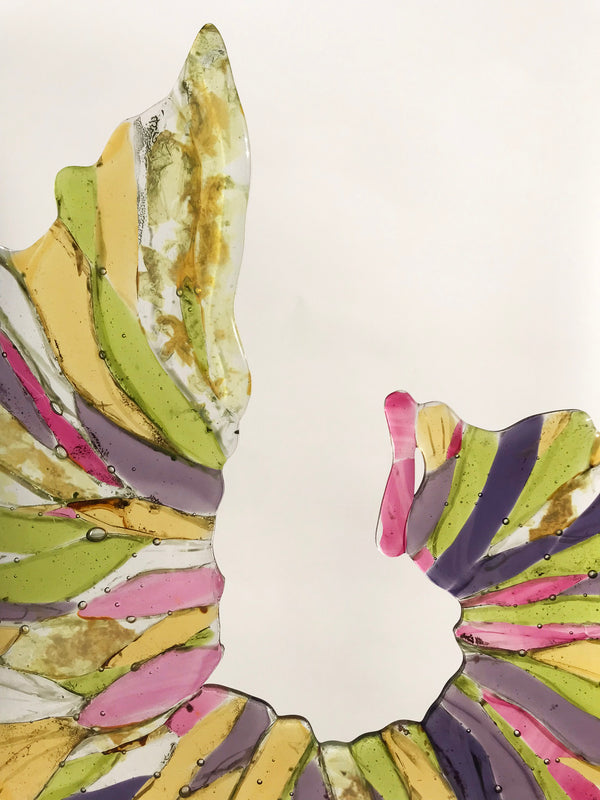 Fused Glass Ammonite