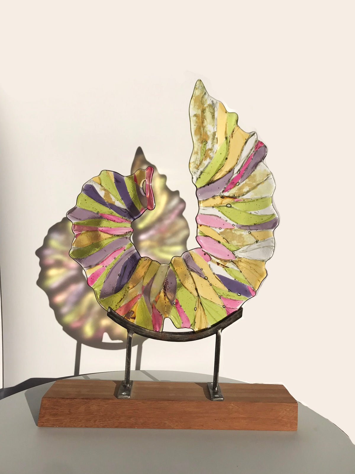 Fused Glass Ammonite
