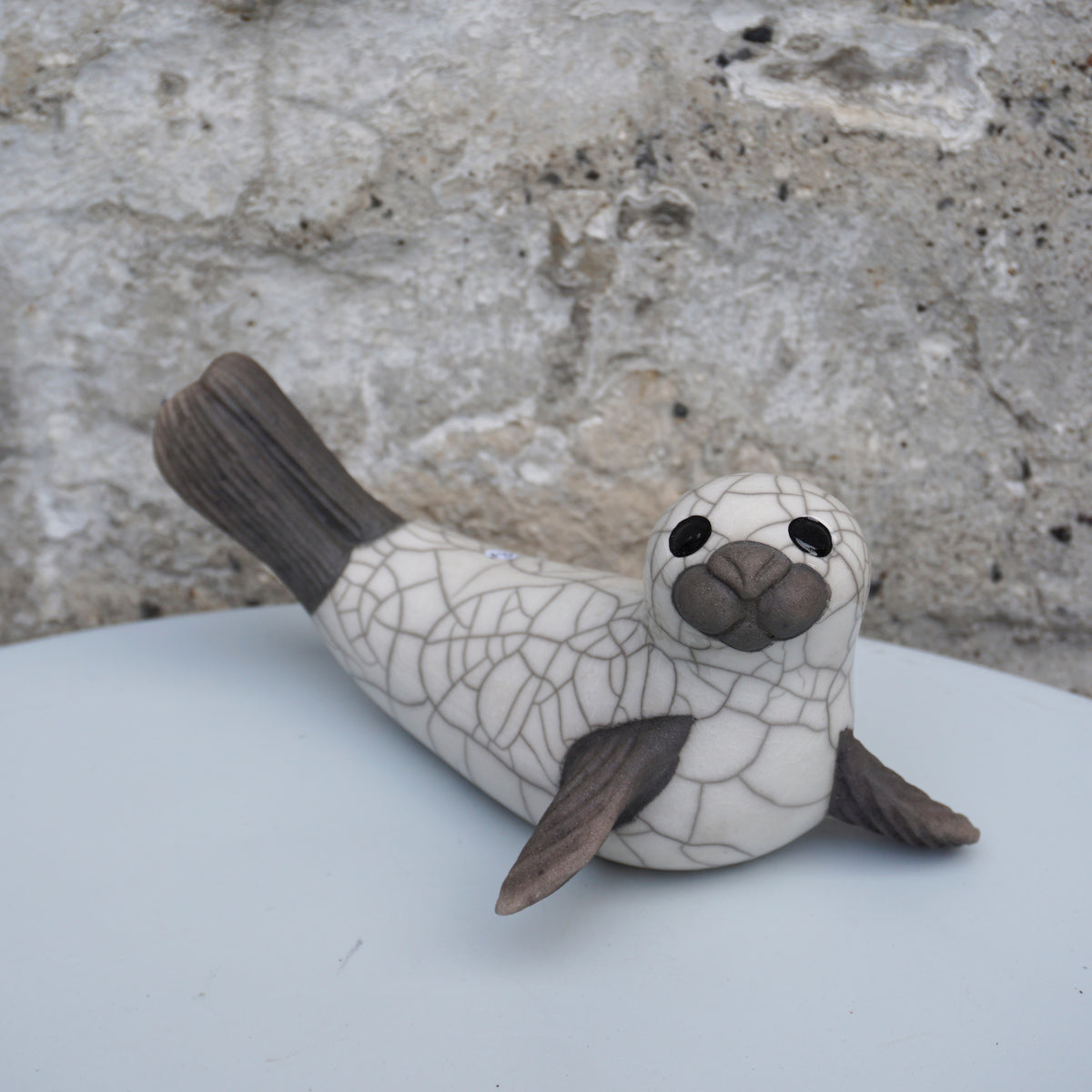 White Seal on Flippers - Medium