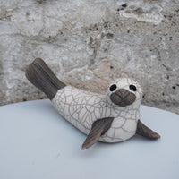 White Seal on Flippers - Medium