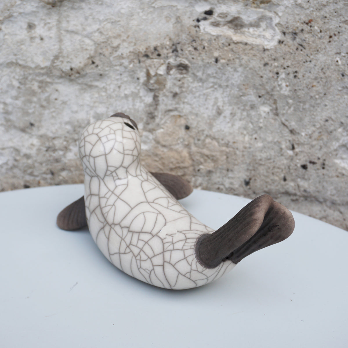 White Seal on Flippers - Medium