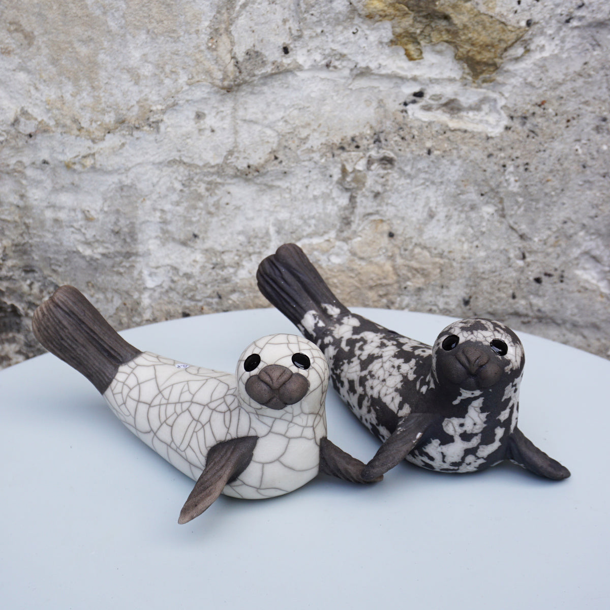 White Seal on Flippers - Medium