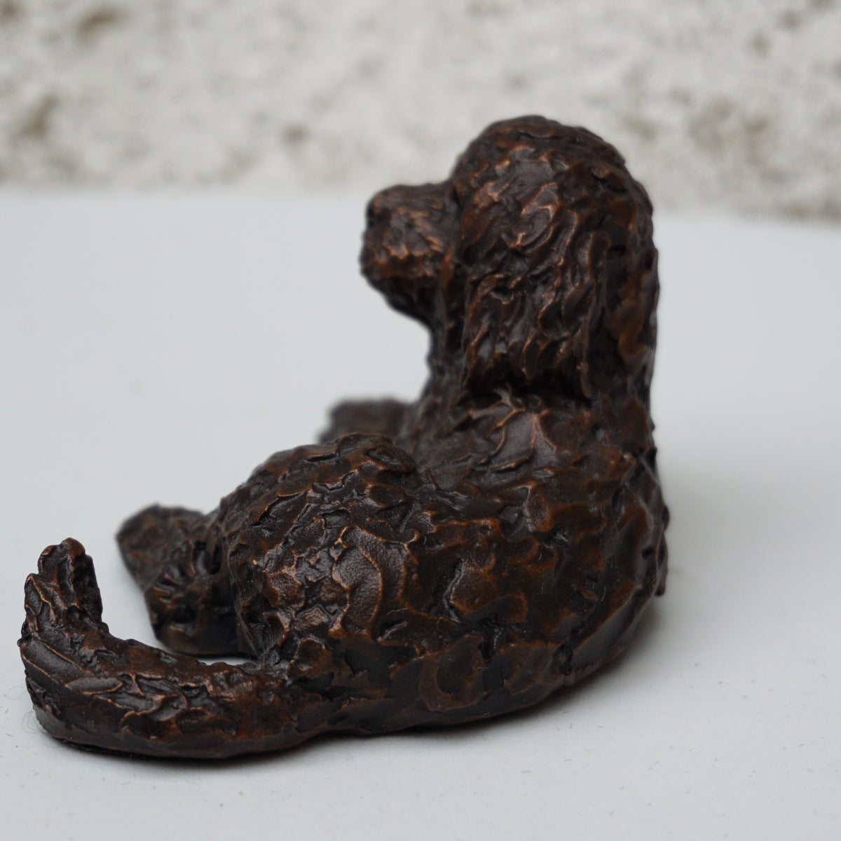 Cockapoo Lying (Solid Bronze)