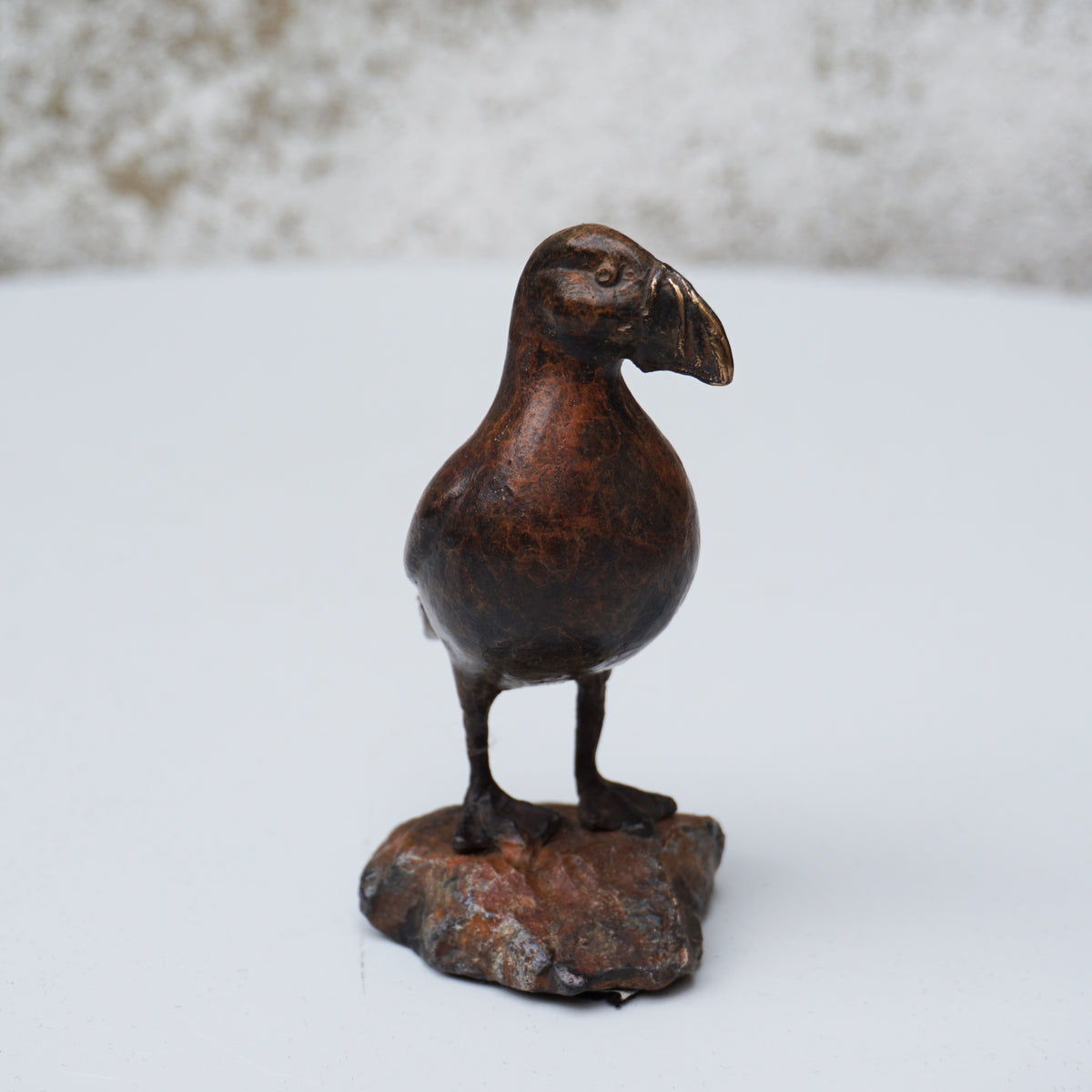 Solid Bronze Puffin