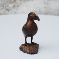 Solid Bronze Puffin