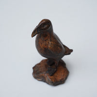 Solid Bronze Puffin