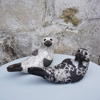 White Seal on Back - Large