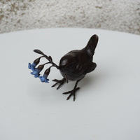 Wren with Bluebells