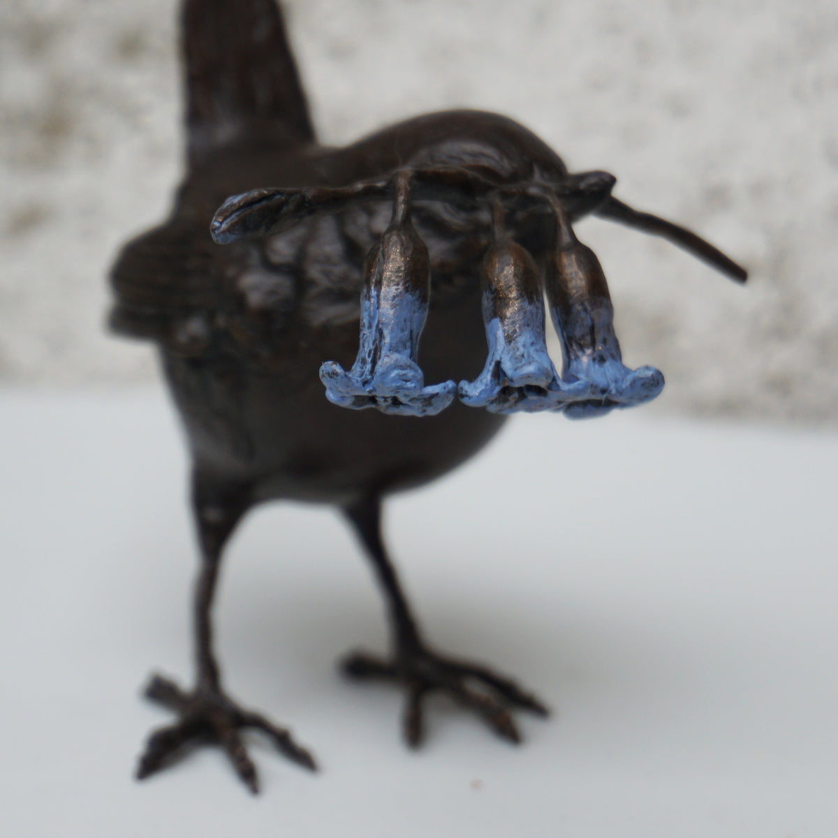 Wren with Bluebells