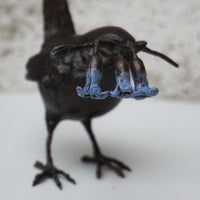 Wren with Bluebells