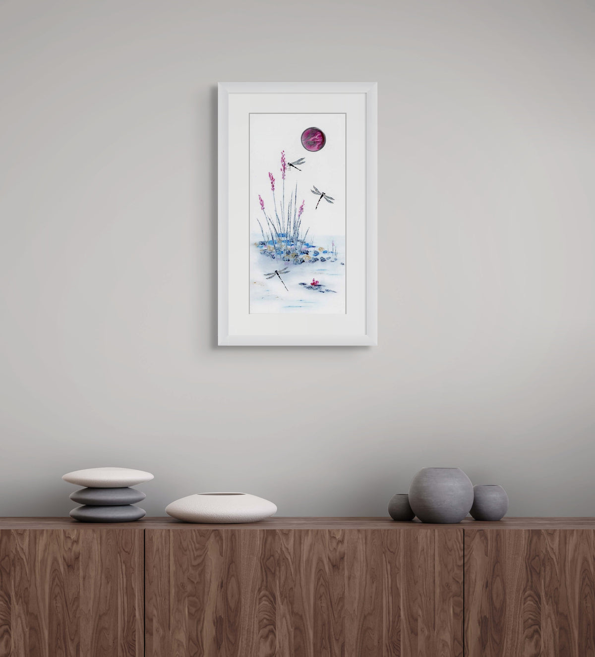 Pink Moon Dragonflies