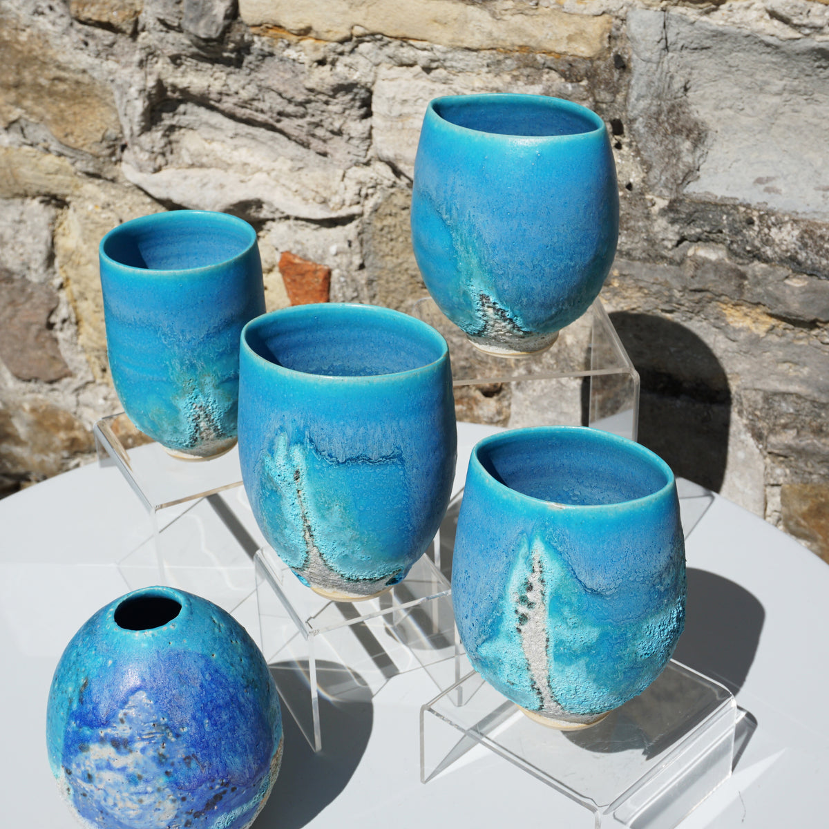 Turquoise Pot -Medium
