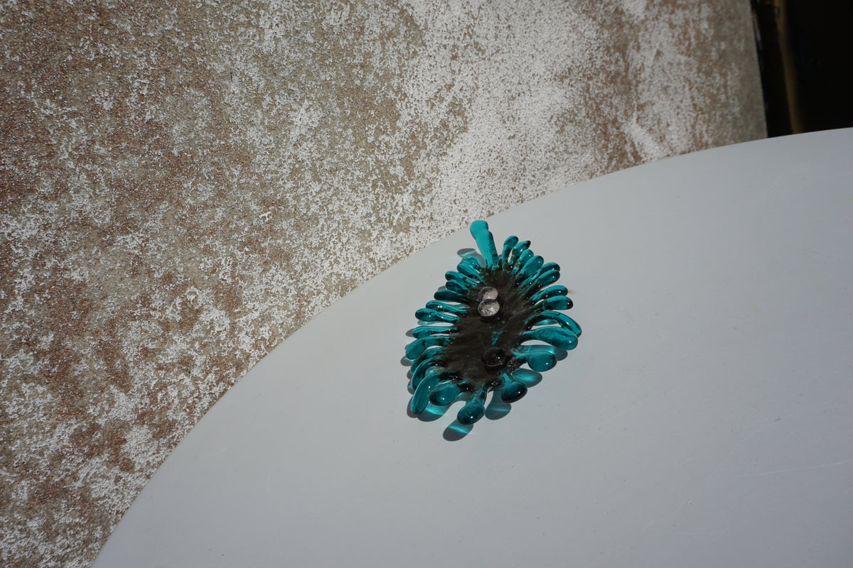 Leaf Coral (Teal) #3