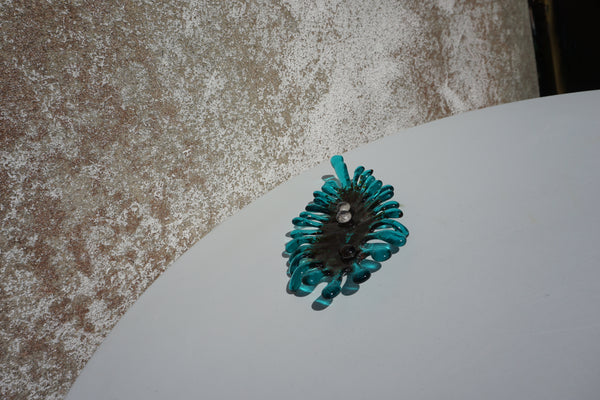 Leaf Coral (Teal) #3