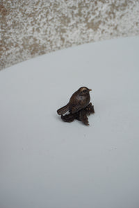 Miniature Bronze Robin