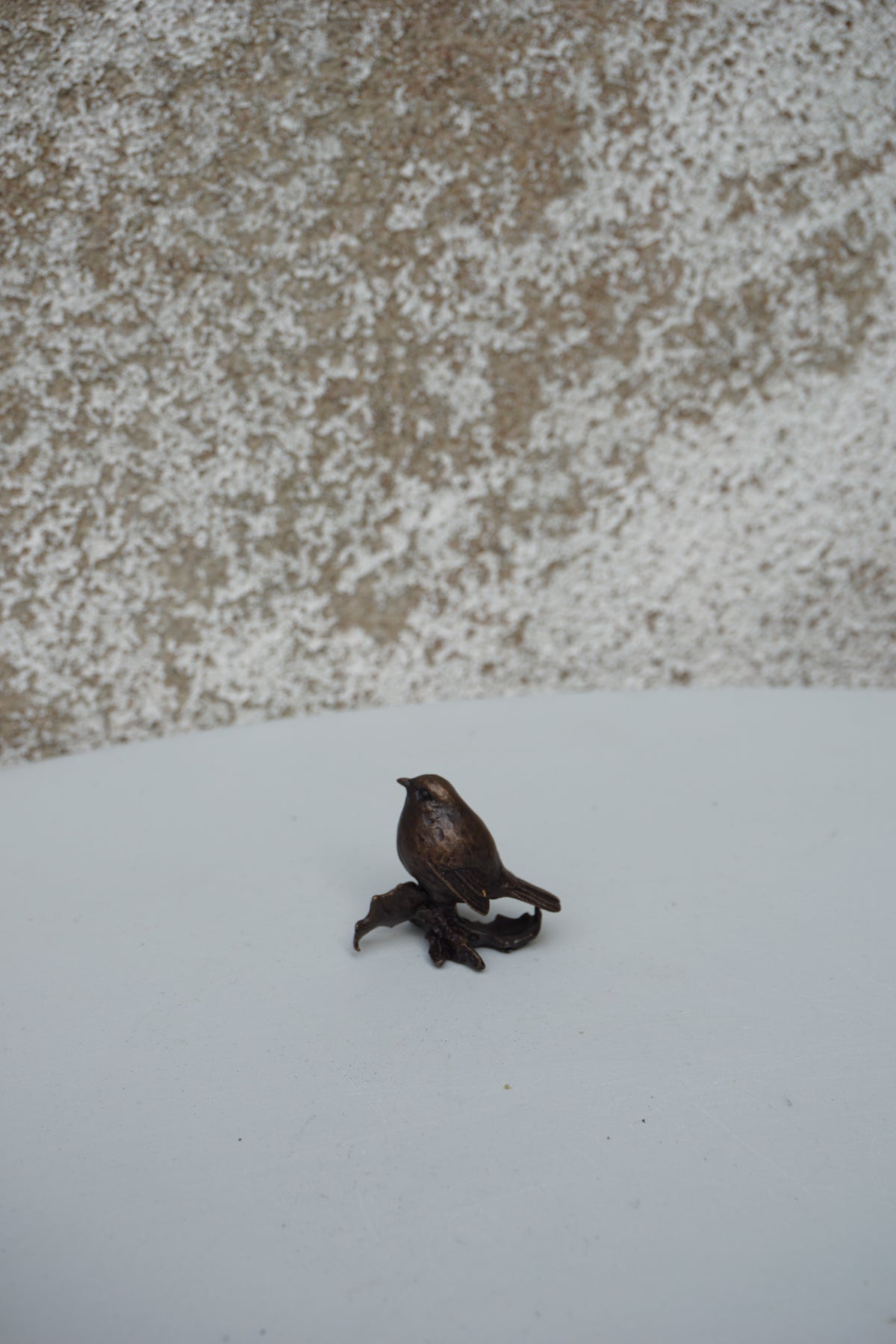 Miniature Bronze Robin