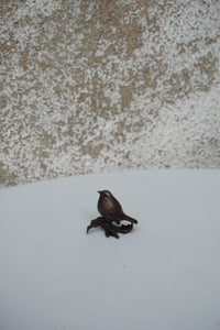 Miniature Bronze Robin