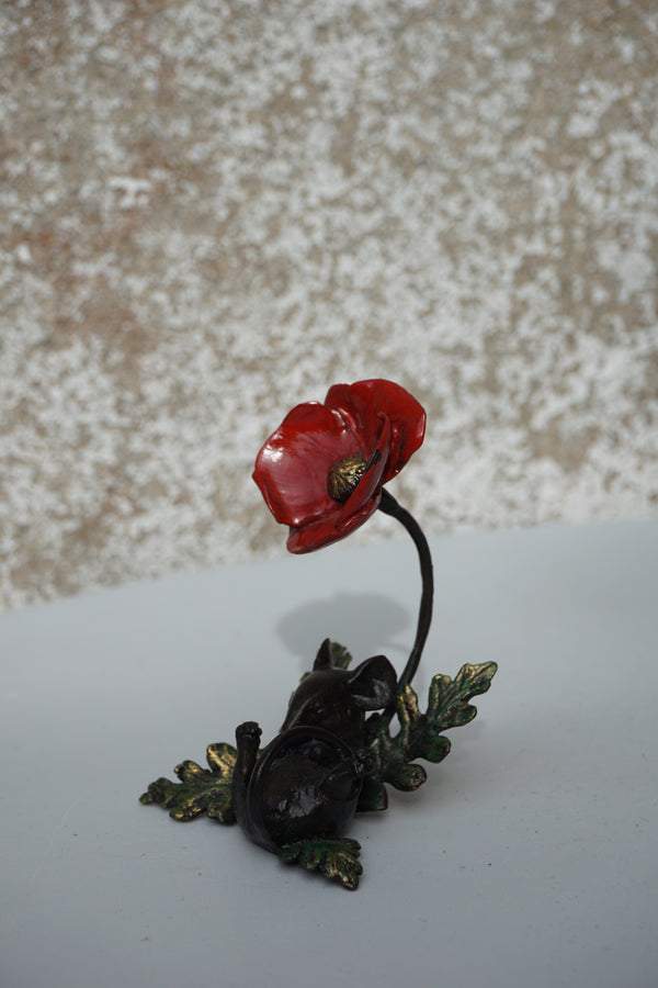 Mouse Asleep with Poppy