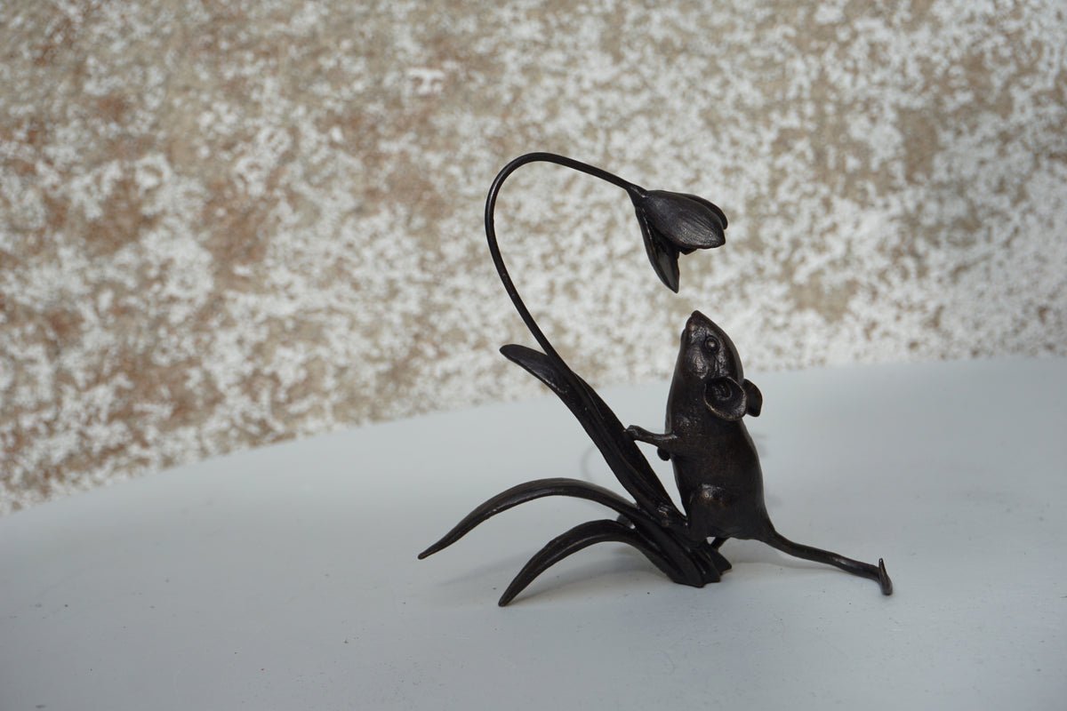 Mouse with Snowdrop