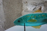 Fish on Stand (Aqua/Amber)