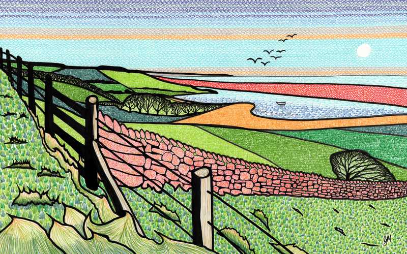 Stone Wall at Abbotsbury (Limited Edition Print)