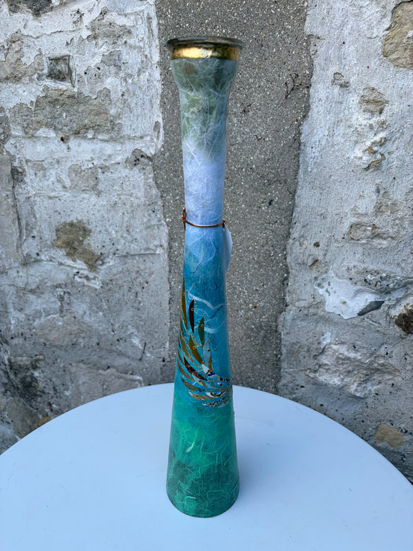 Lily Vase - Large (Aqua/Blue)