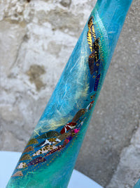 Lily Vase Pair - Large (Blue)