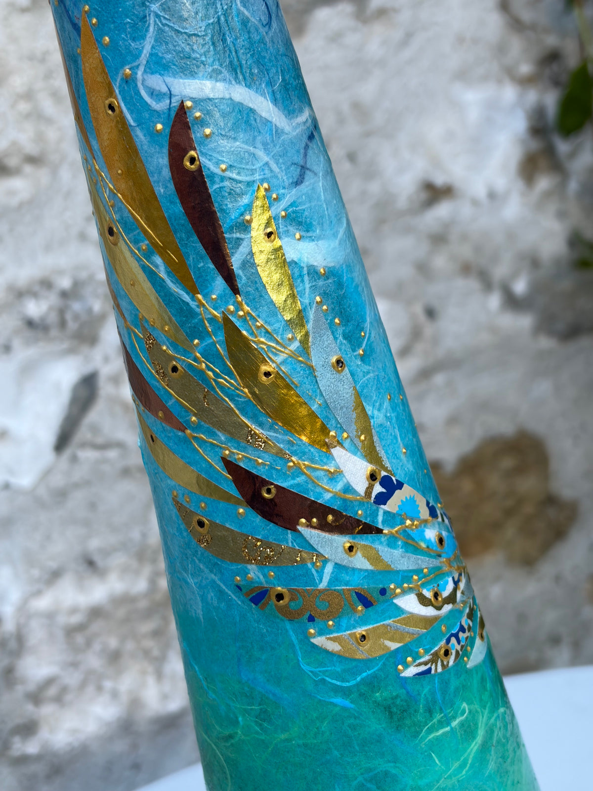 Lily Vase Pair - Large (Blue)