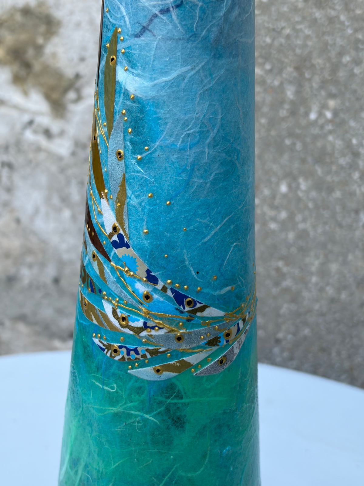 Lily Vase Pair - Large (Blue)