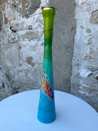 Lily Vase Pair - Large (Green/Blue)