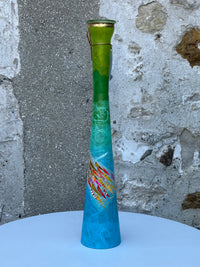Lily Vase Pair - Large (Green/Blue)